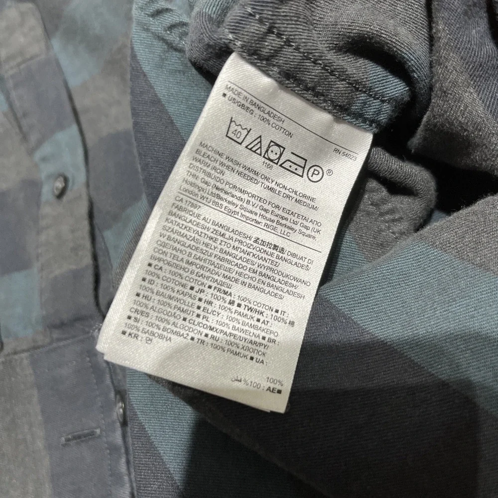 Banana Republic Shirt (Men's )‎ XXL SLIM FIT Striped Button Down Greens